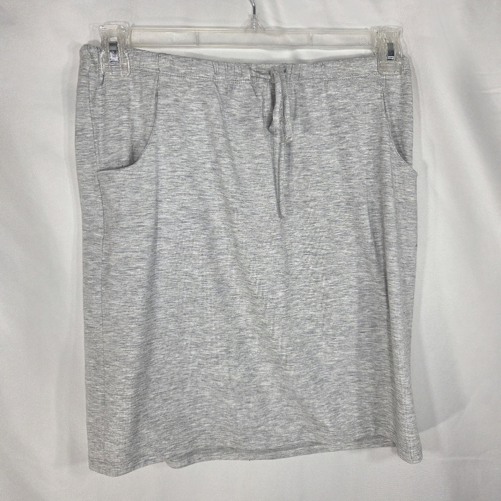 Sonoma Life + Style Grey Draw String Elastic Waist Skirt w/Pockets Size Small